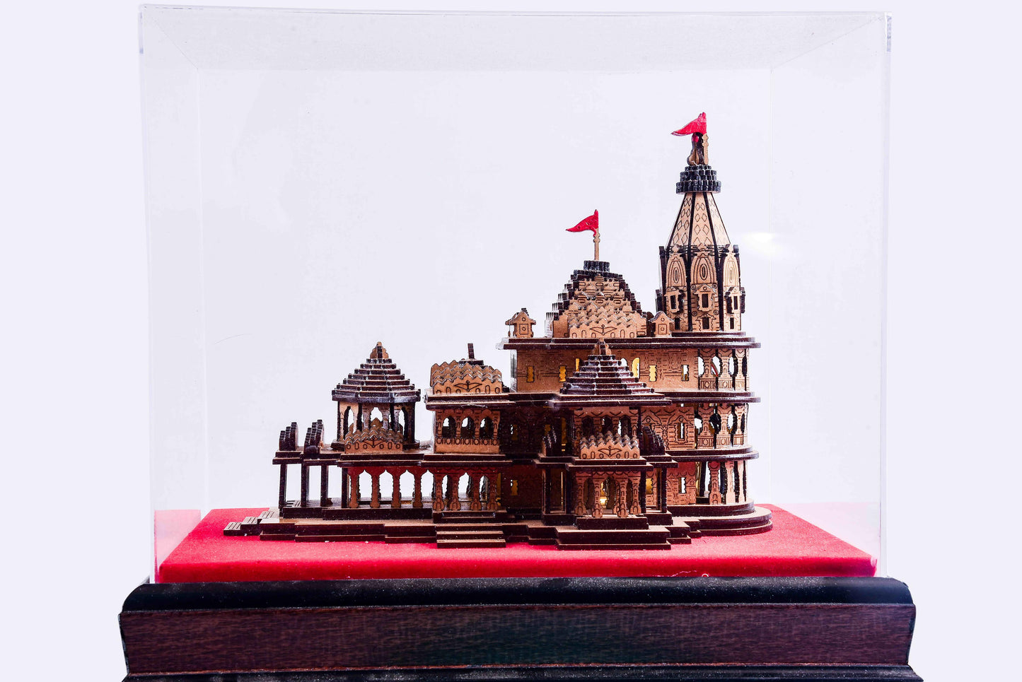 Majestic Handcrafted Miniature Model of Ram Mandir - Large