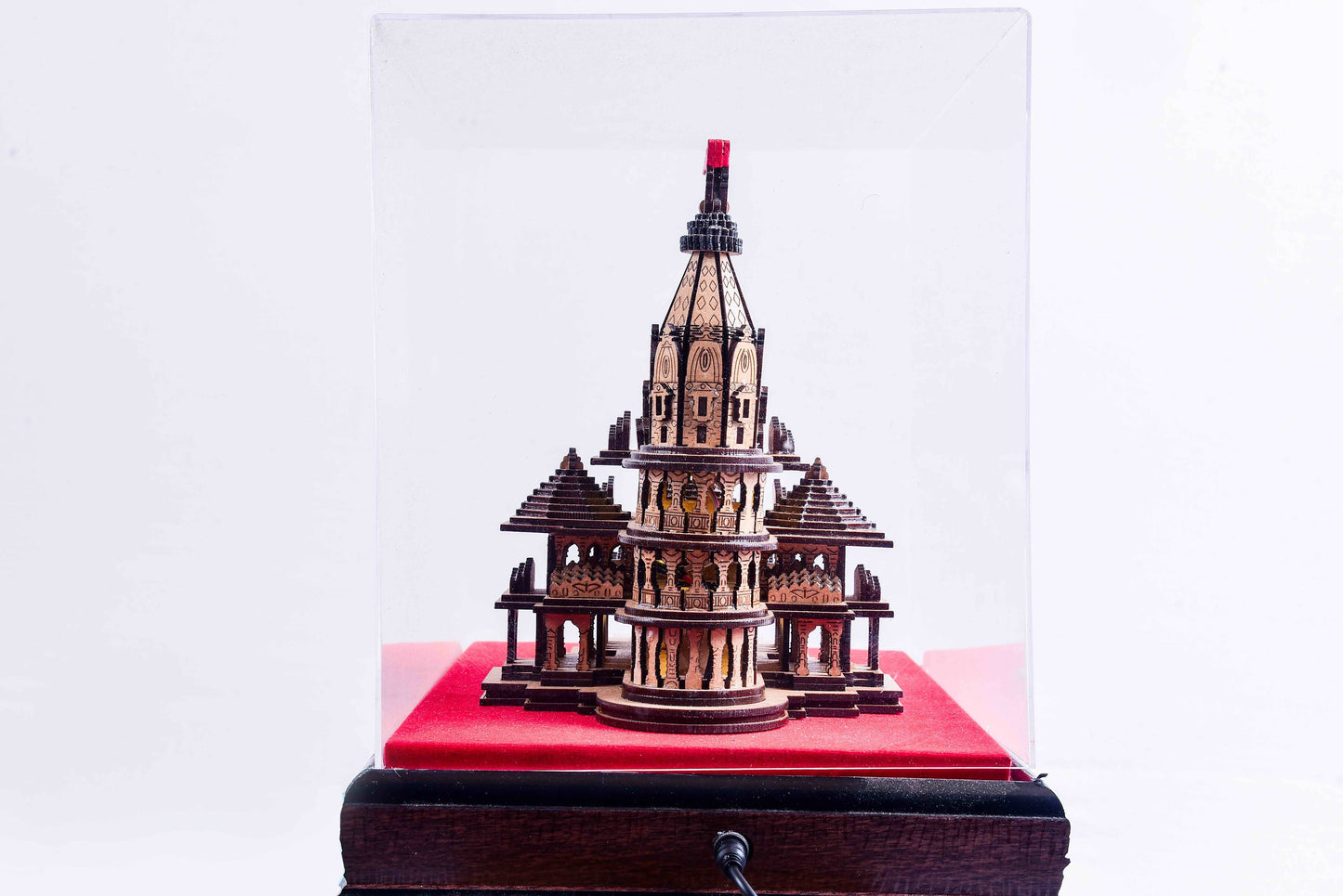Majestic Handcrafted Miniature Model of Ram Mandir - Large
