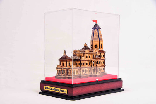 Handcrafted Miniature Model of Ayodhya's Ram Mandir - Small