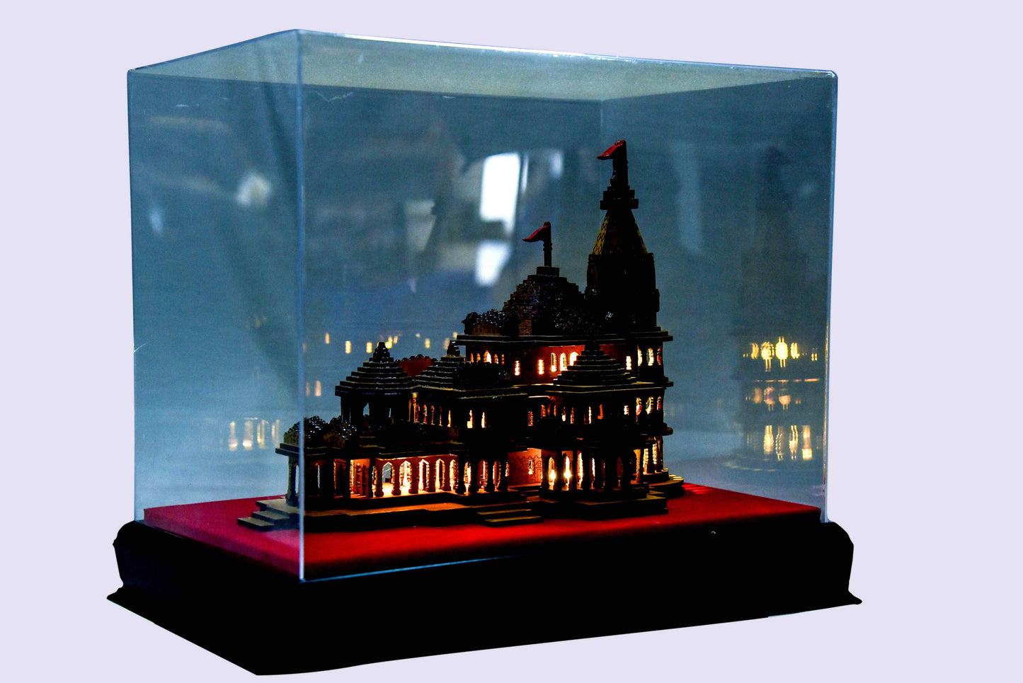 Majestic Handcrafted Miniature Model of Ram Mandir - Large