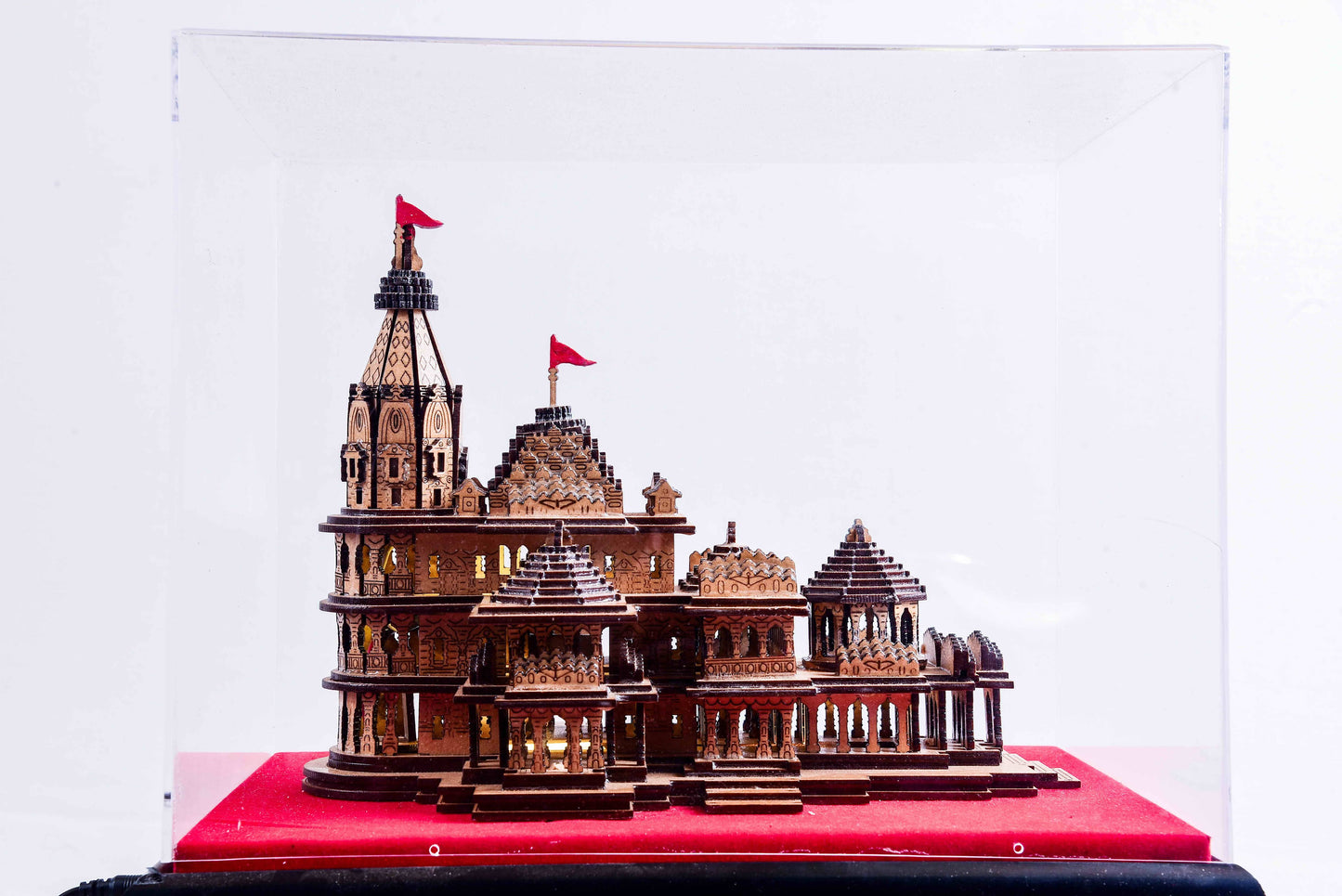 Majestic Handcrafted Miniature Model of Ram Mandir - Large