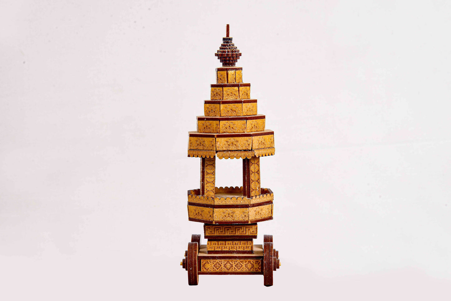 A Miniature Wooden Ratha